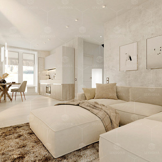 Дизайн интерьера в стиле «Классика» (на дом 125 м²)