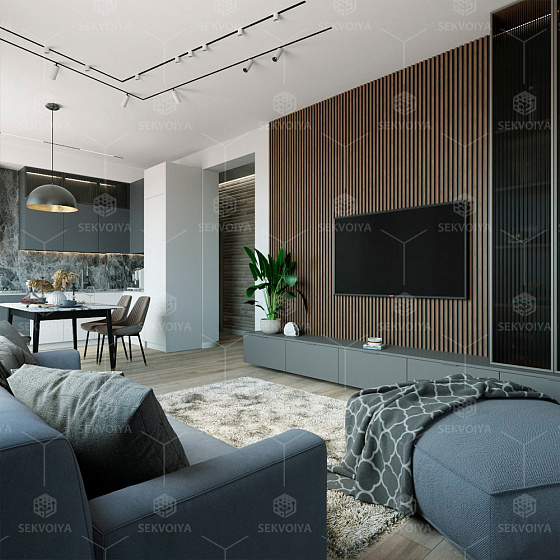 Дизайн интерьера в стиле «Лофт» (на дом 100 м²)